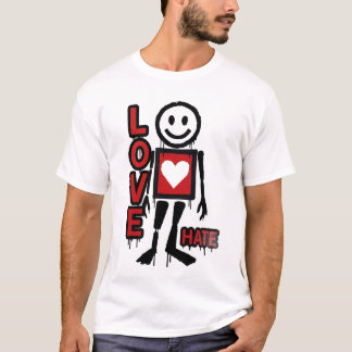 Love Hate Inspired Grafisch  T-shirt