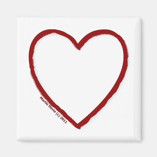 Love & Hate Magnet Sjabloon (Voorkant)