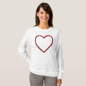 Love & Hate Shirt Sjabloon met lange mouwen (Voorkant volledig)