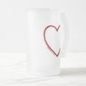 Love & Hate Stein Sjabloon Matglas Bierpul (Voorkant rechts)