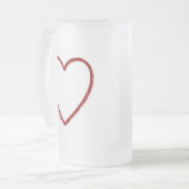 Love & Hate Stein Sjabloon Matglas Bierpul (Voorkant links)