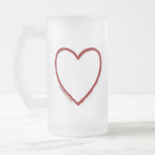 Love & Hate Stein Sjabloon Matglas Bierpul (Links)