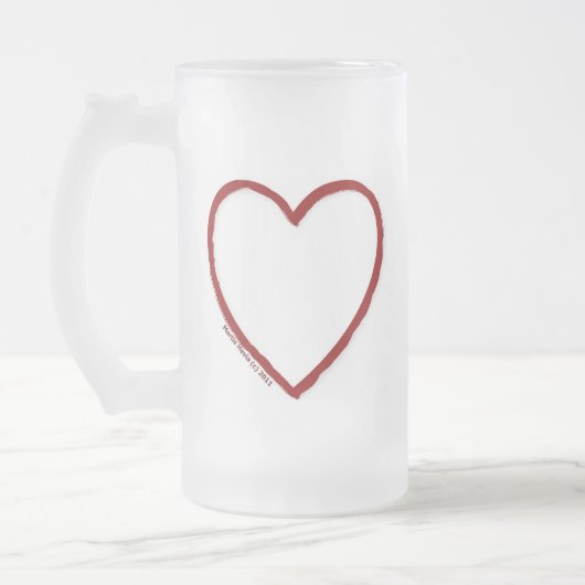 Love & Hate Stein Sjabloon Matglas Bierpul (Links)