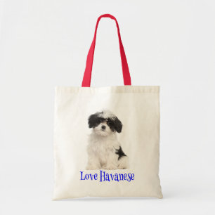 Love Havanese Puppy Dog Canvas tas