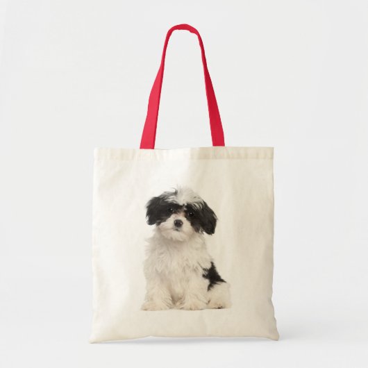 Love Havanese Puppy Dog Canvas Totebag Tote Bag (Voorkant)