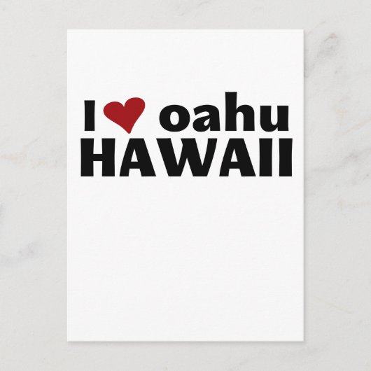 Love Hawaii Briefkaart (Voorkant)