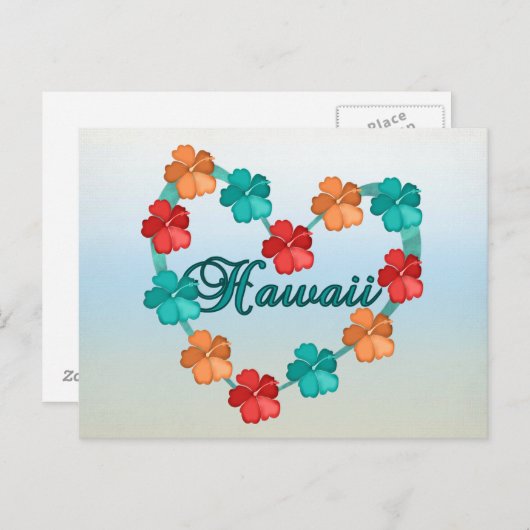 Love Hawaii Briefkaart (Voorkant / Achterkant)
