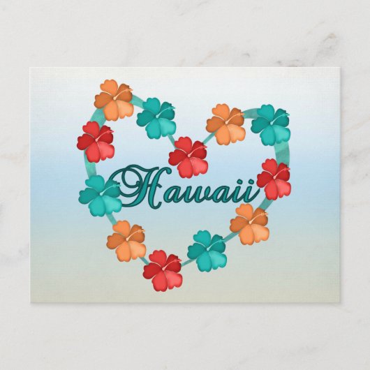 Love Hawaii Briefkaart (Voorkant)