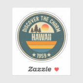 Love Hawaii - Hart van de Stille Oceaan Gift Sticker (Vel)