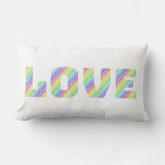 LOVE & HEAL: Dual-Sided Rainbow Affirmation Throw  Kussen