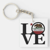 LOVE Healdsburg Californië Sleutelhanger (Voorkant)