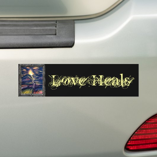 Love Heals Bumpersticker (Op auto)