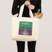 Love Heals Grote Tote Bag (Voorkant (product))