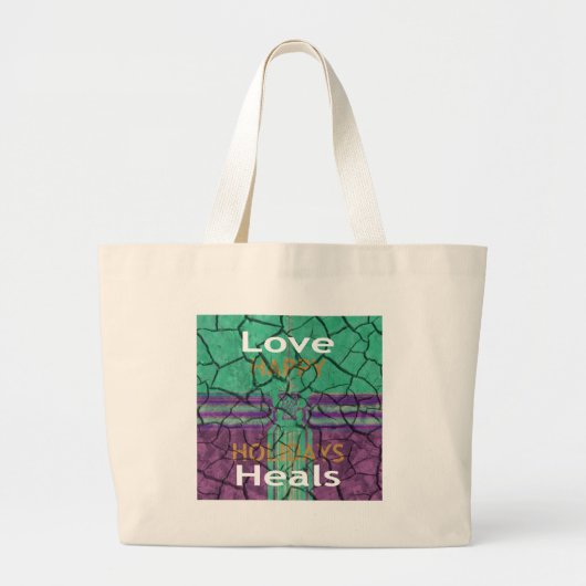 Love Heals Grote Tote Bag (Voorkant)