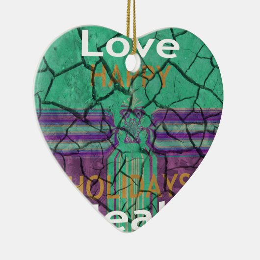 Love Heals Keramisch Ornament (Rechts)
