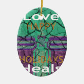 Love Heals Keramisch Ornament (Voorkant)