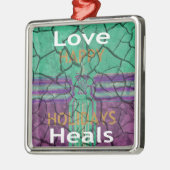 Love Heals Metalen Ornament (Links)