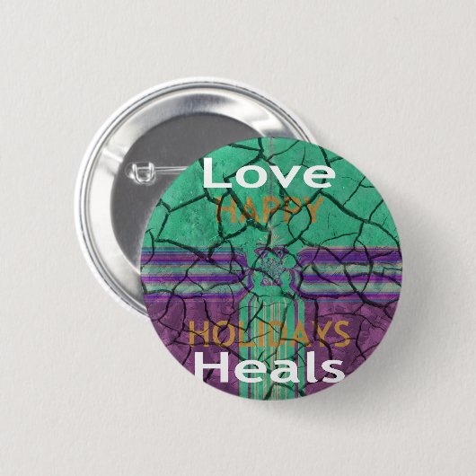 Love Heals Ronde Button 5,7 Cm (Voorkant /achterkant)