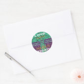Love Heals Ronde Sticker (Envelop)