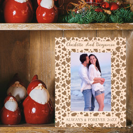 Love Heart Always en Forever Naam en foto 5x7 Gegraveerde Lijstjes