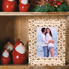 Love Heart Always en Forever Naam en foto 5x7 Gegraveerde Lijstjes