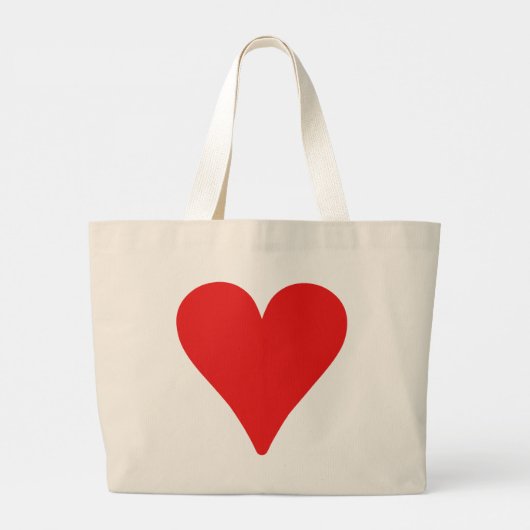Love Heart Bag Grote Tote Bag (Achterkant)