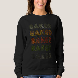 Love Heart Baker Grungevintage Style Black Baker Trui