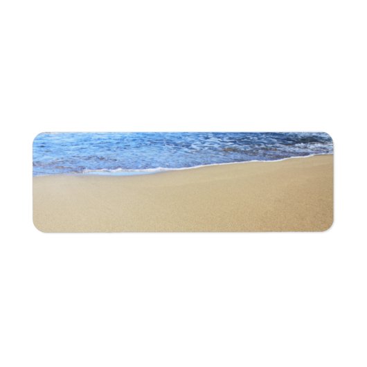 Love Heart Beach Etiket (Voorkant)