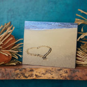 Love Heart Beach Fotoplaat (Zijkant)