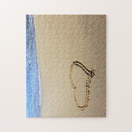 Love Heart Beach Legpuzzel (Verticaal)