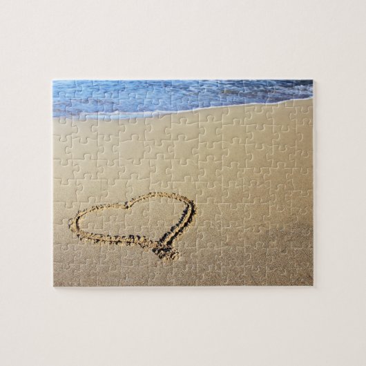 Love Heart Beach Legpuzzel (Horizontaal)