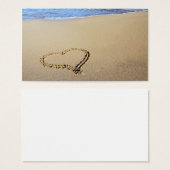 Love Heart Beach Visitekaartje (Voorkant /achterkant)