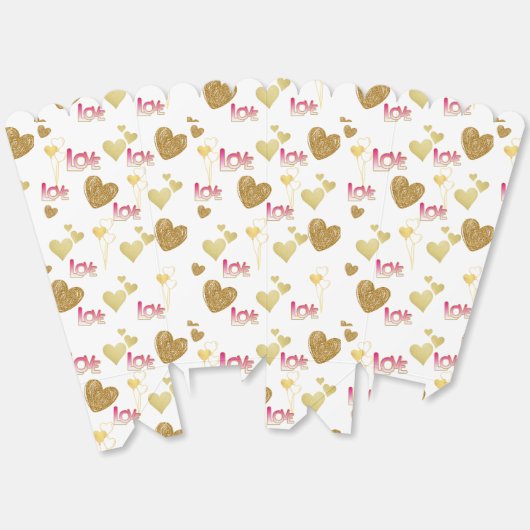 LOVE HEART BEDANKDOOSJES (Ongevouwen)