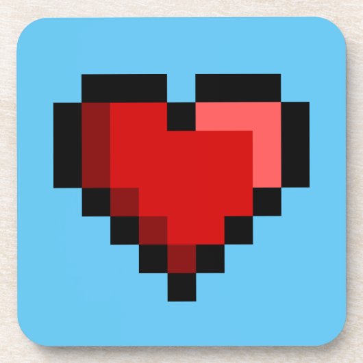 Love Heart Bier Onderzetter (Voorkant)