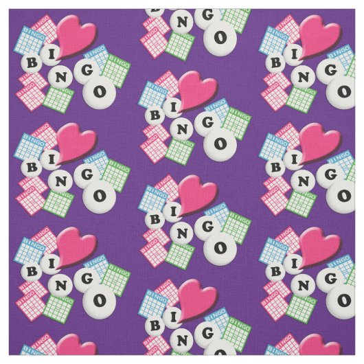 Love Heart Bingo Stof (Swatch)