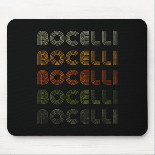 Love Heart Bocelli T-shirt Grunge Vintage Stijl Zw Muismat