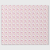 Love Heart Bow Cadeaupapier (Vlak)