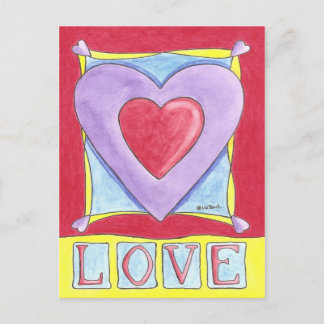 Love Heart Briefkaart