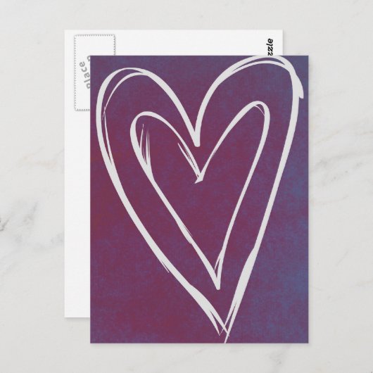 Love Heart Briefkaart (Voorkant / Achterkant)