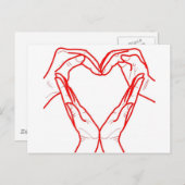 Love Heart Briefkaart (Voorkant / Achterkant)