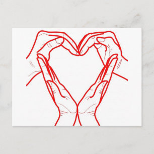 Love Heart Briefkaart