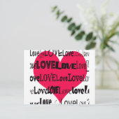 Love Heart Briefkaart (Staand voorkant)