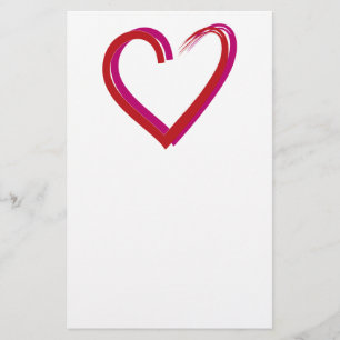 Love Heart Briefpapier