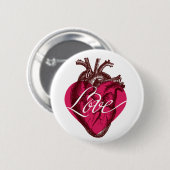 Love Heart Button (Voorkant /achterkant)