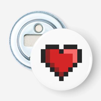 Love Heart Button Flesopener