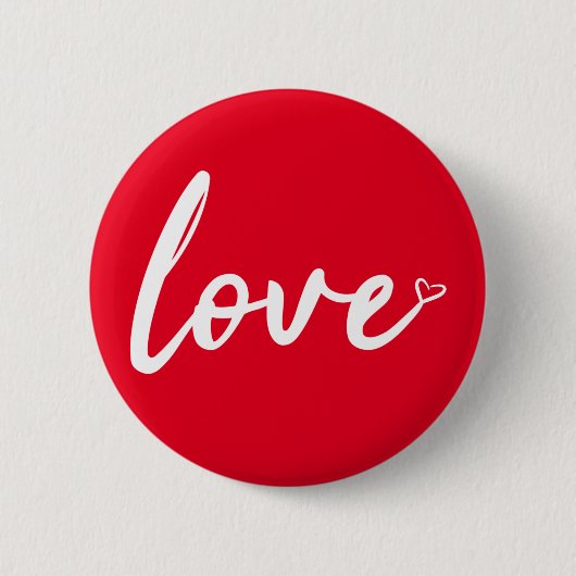 Love Heart Button Pin (Voorkant)