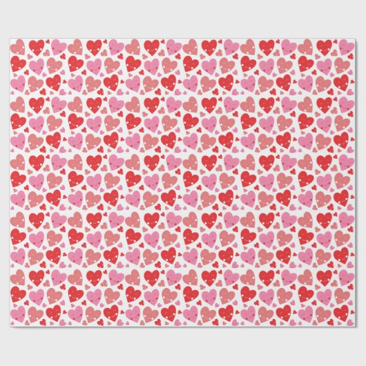 Love Heart Cadeaupapier (Vlak)