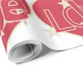 LOVE HEART CADEAUPAPIER (Rol Hoek)