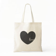 Love Heart Canvas tas