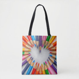 Love Heart Canvas tas